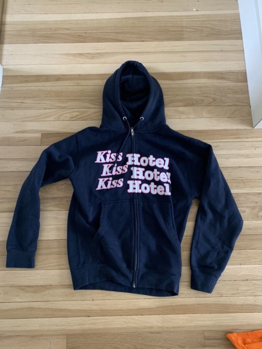 Kiss hotel navy zip up